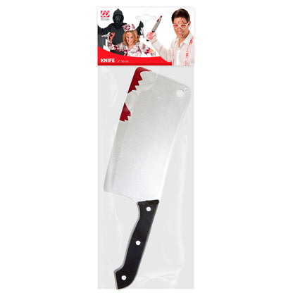 Blutiges Hackebeil 30 cm – Authentisches Fasnacht- und Halloween-Kostümzubehör