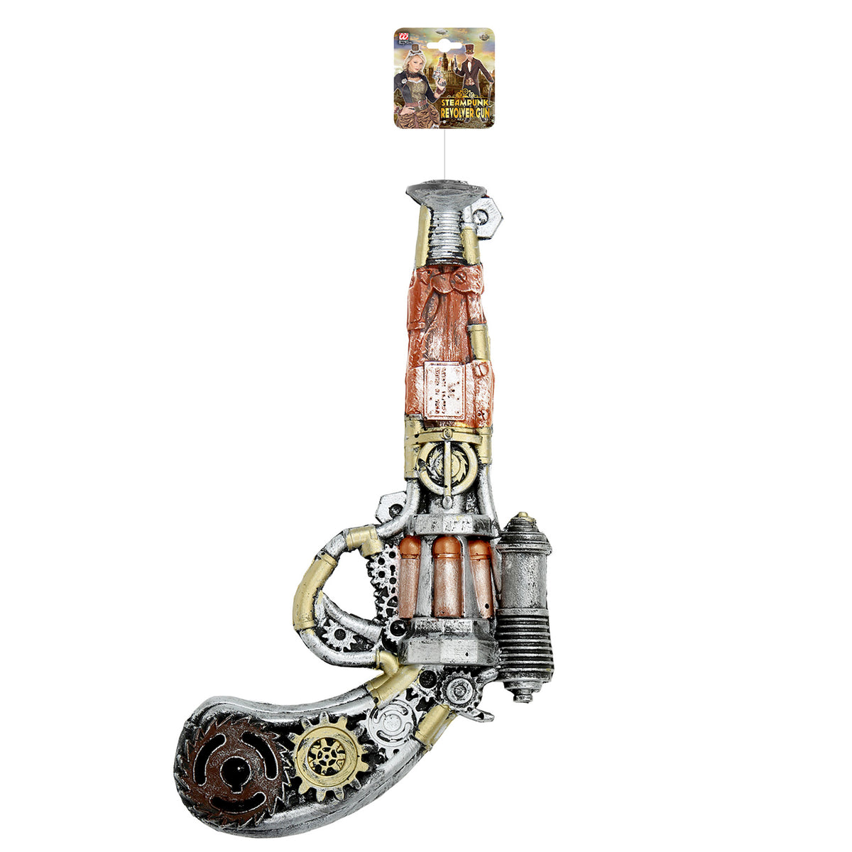 "STEAMPUNK REVOLVER AUS SCHAUMLATEX" 32 cm