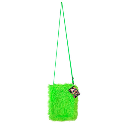 "NEON GRÜNE PLÜSCH HANDTASCHE"