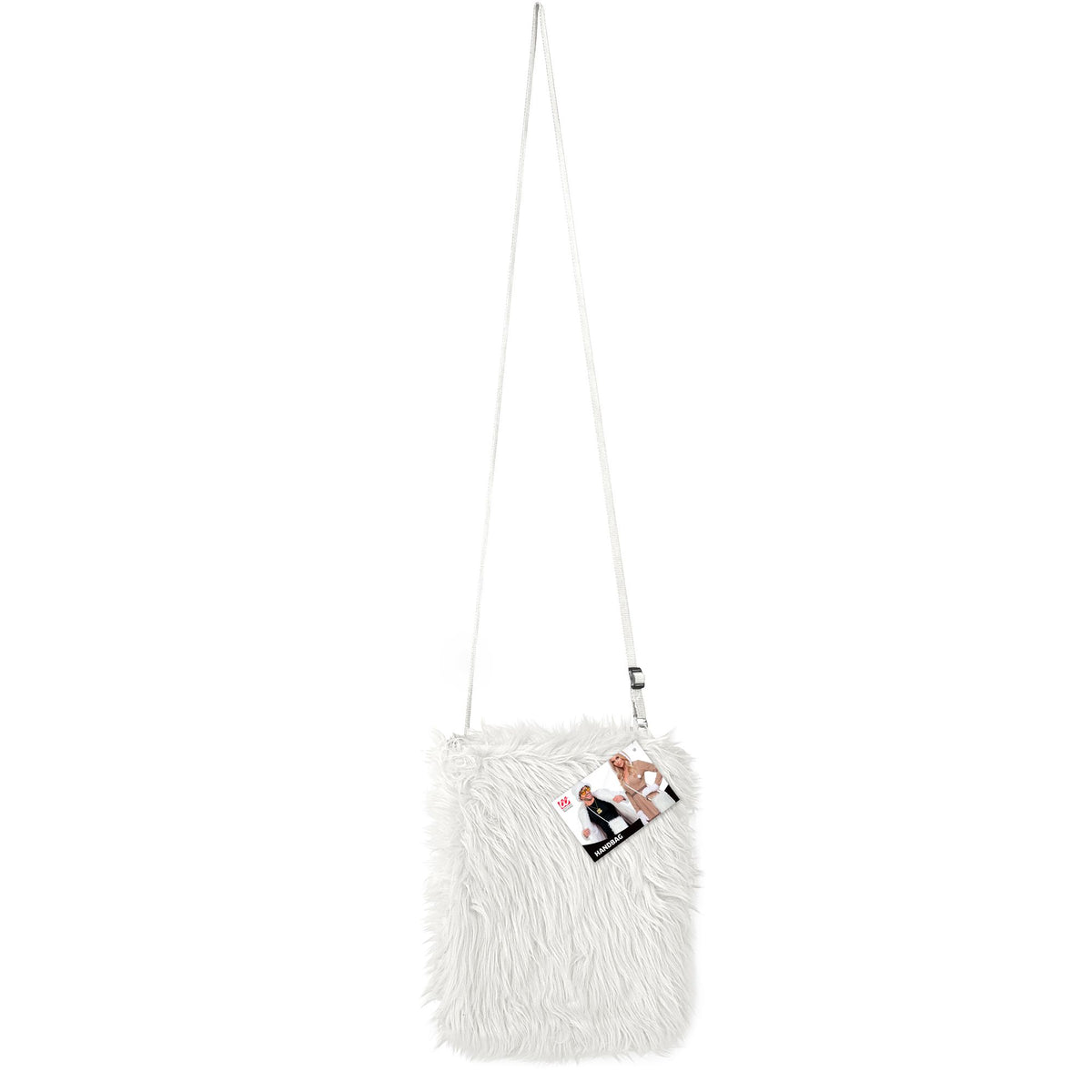 Weisse Plüsch-Handtasche von Widmann – Detailansicht