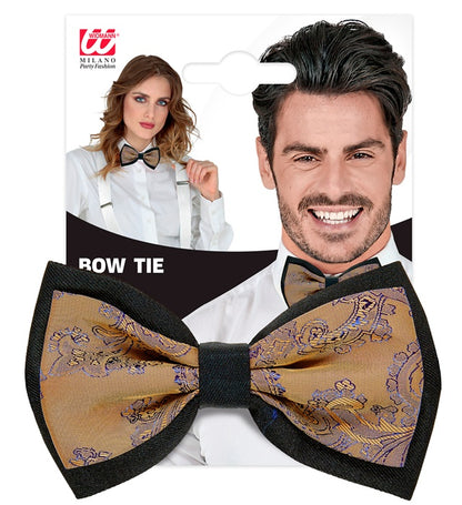 "BRAUNE JACQUARD RETRO FLIEGE"