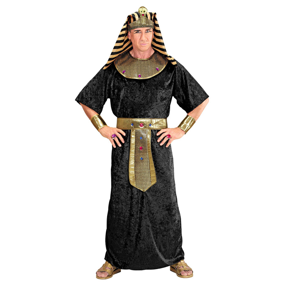 "TUTANCHAMUN" (Tunika, Kragen & Gürtel mit Edelsteinen besetzt, Armbänder, Kopfbedeckung)