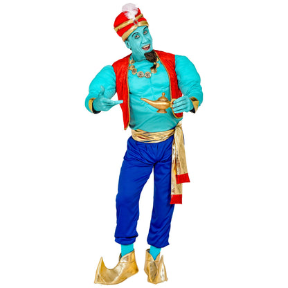 "MAGISCHER GENIE" (Muskelhemd, Weste, Hose, Schärpe, Schuhüberzieher, Turban)