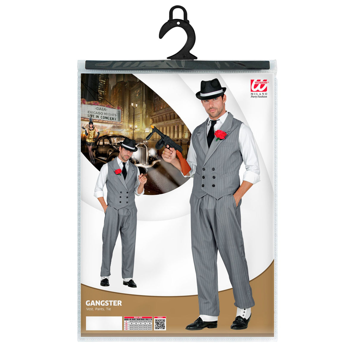 "GANGSTER" (Weste, Hose, Krawatte)
