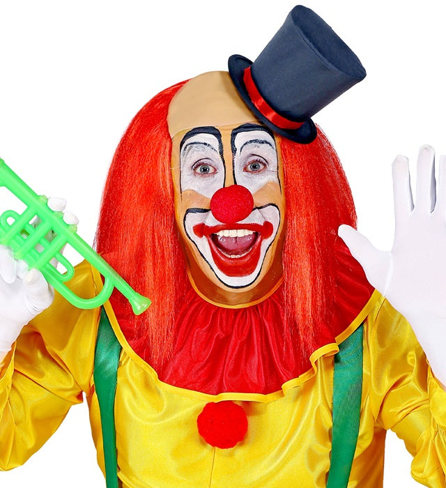 "CLOWNGLATZE MIT ROTEN HAAREN"