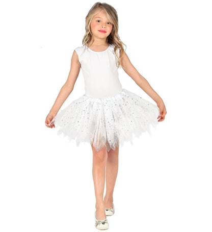 "WEIßER GLITZERNDER TUTU" 30 cm