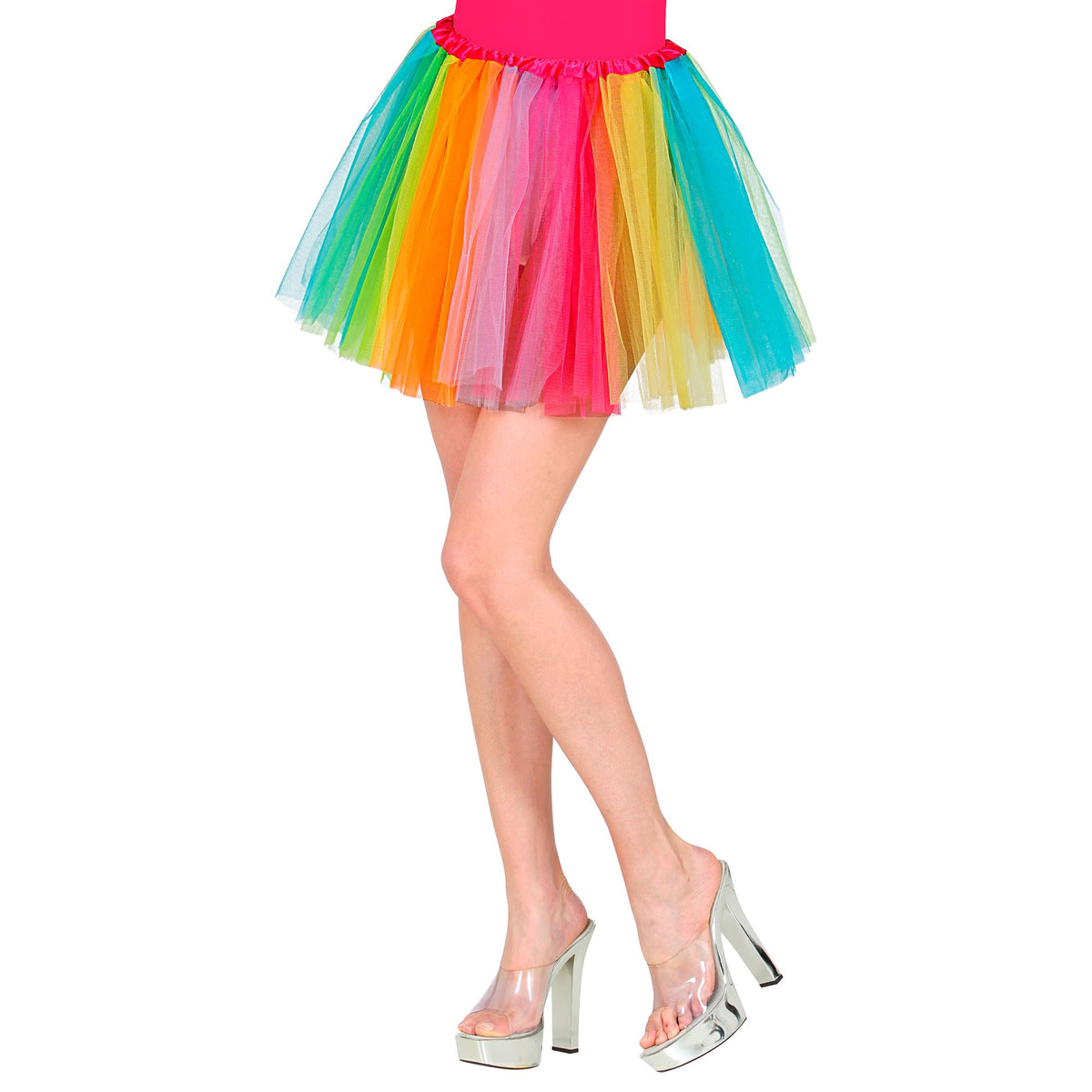 Widmann buntes Regenbogen-Tutu 40 cm – Produktansicht