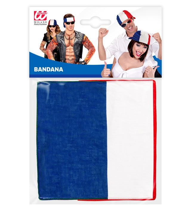 "FRANKREICH BANDANA" 55x55 cm - 100% Baumwolle