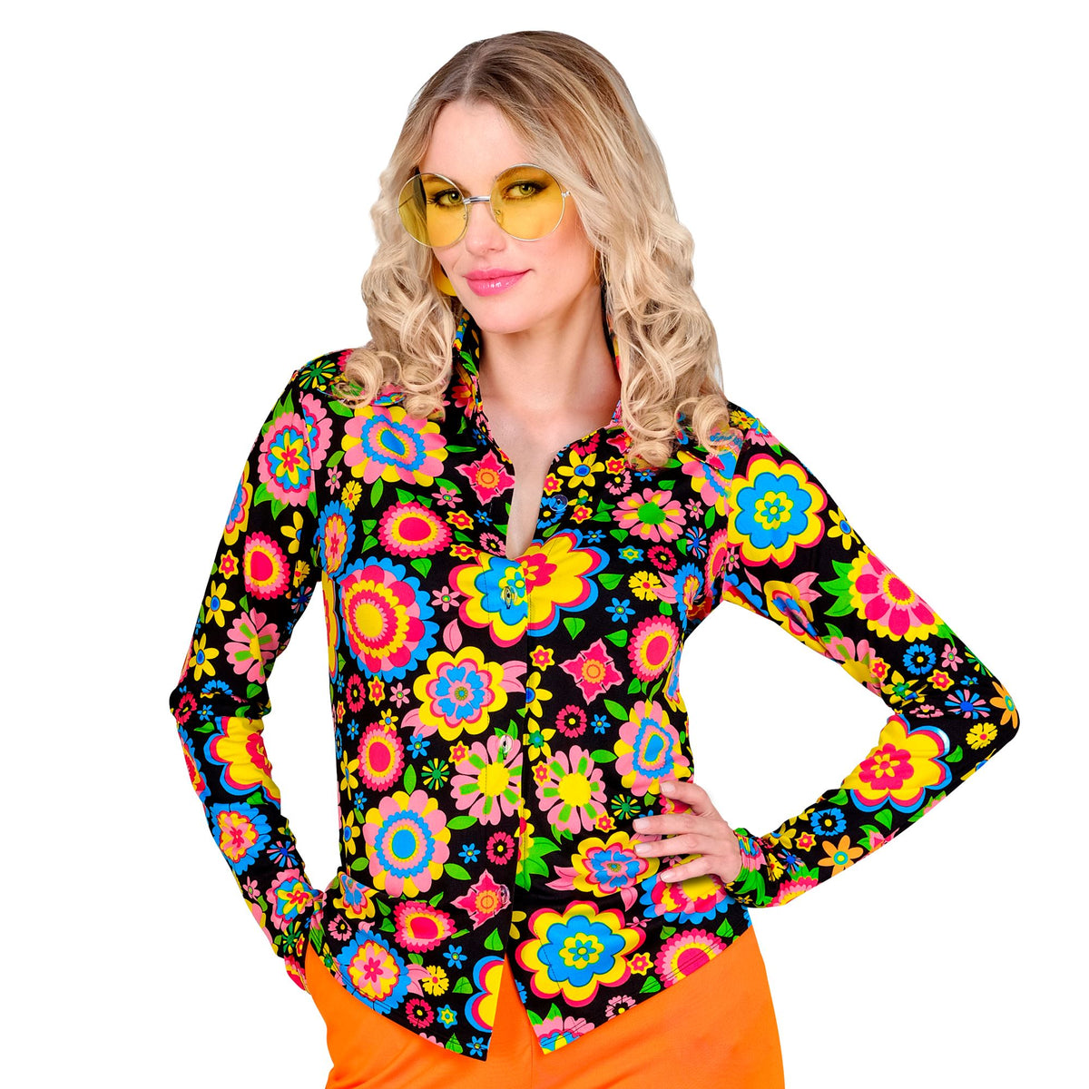 "THE 60s FASHION - colorful flowers" (Bluse)