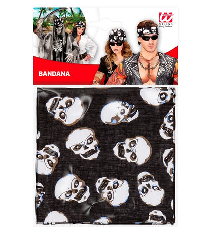 "SKULLS BANDANA" 55x55 cm - 100% Baumwolle