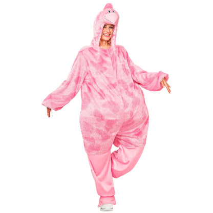 "FUNNY FLAMINGO" (Overall mit Kapuze und Kopf)