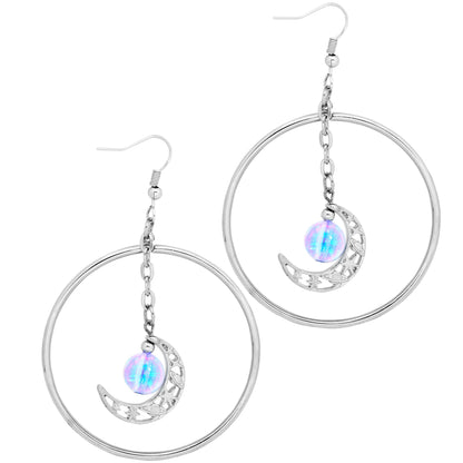 Mystic Ohrringe von Widmann, silberfarbenes Kostüm-Accessoire – Produktansicht