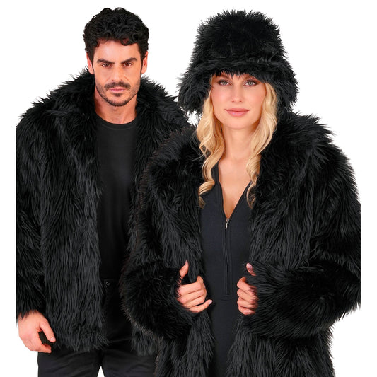 Widmann Schwarze Plüsch Jacke Unisex in S/M, L/XL und XXL