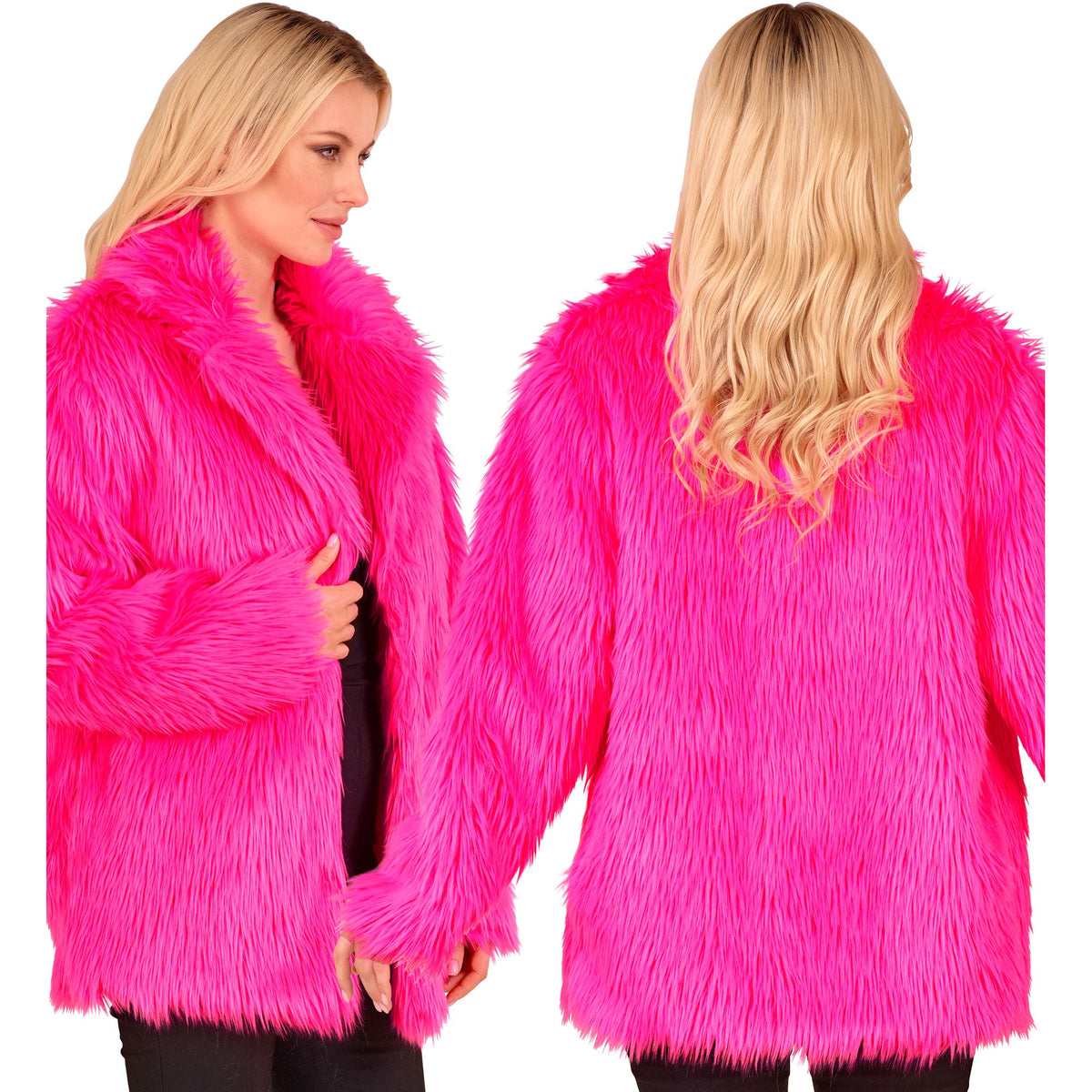 "NEON PINKE PLÜSCHJACKE"