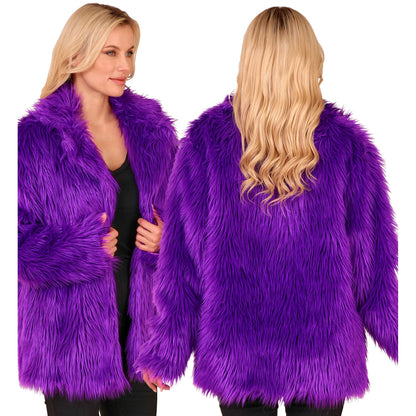 "VIOLETTE PLÜSCHJACKE"