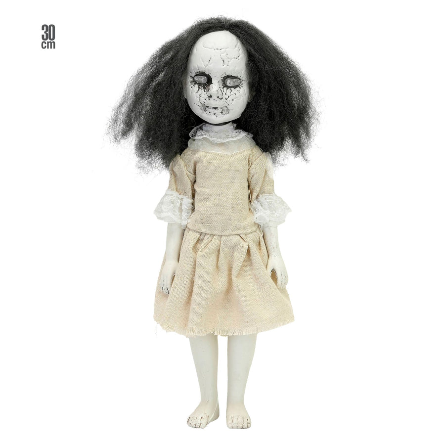 Widmann Gruselpuppe 30 cm mit beweglichen Armen und Beinen für Halloween-Dekoration – Produktansicht