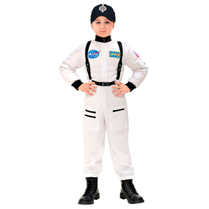 Widmann Astronaut Overall für Fasnacht und Mottoparty, Raumfahrer-Kostüm für Kinder – Detailansicht