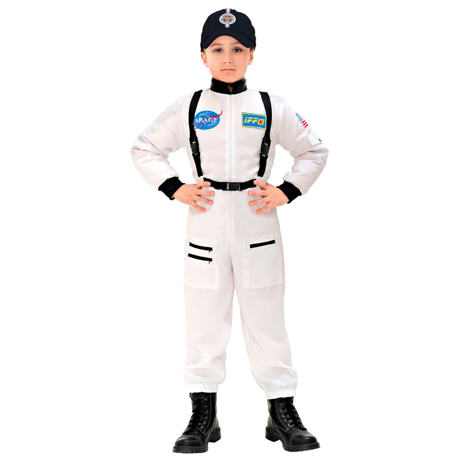 Widmann Astronaut Overall für Fasnacht und Mottoparty, Raumfahrer-Kostüm für Kinder – Detailansicht