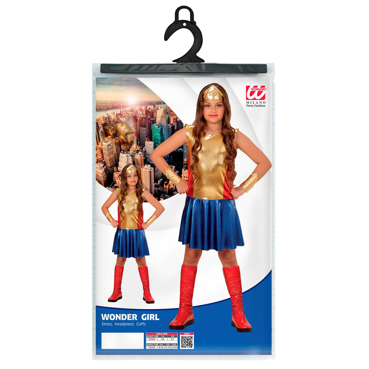 "WONDER GIRL" (Kleid, Stirnband, Armbänder)