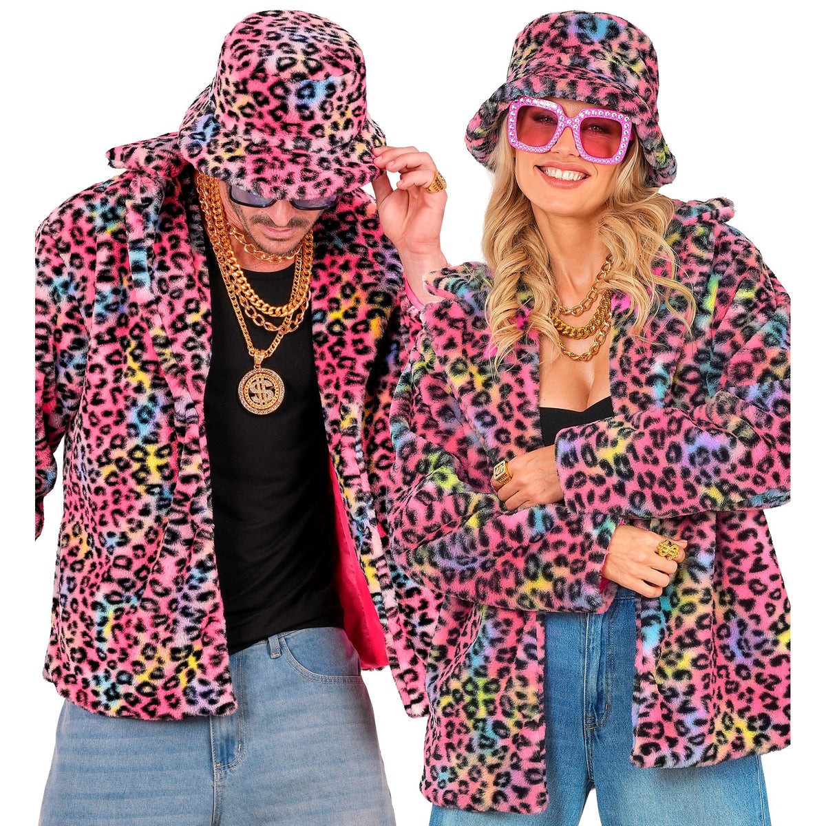 Widmann "BUNTE ANIMALIER LEOPARDENMUSTER PLÜSCHJACKE" – Ansicht 9