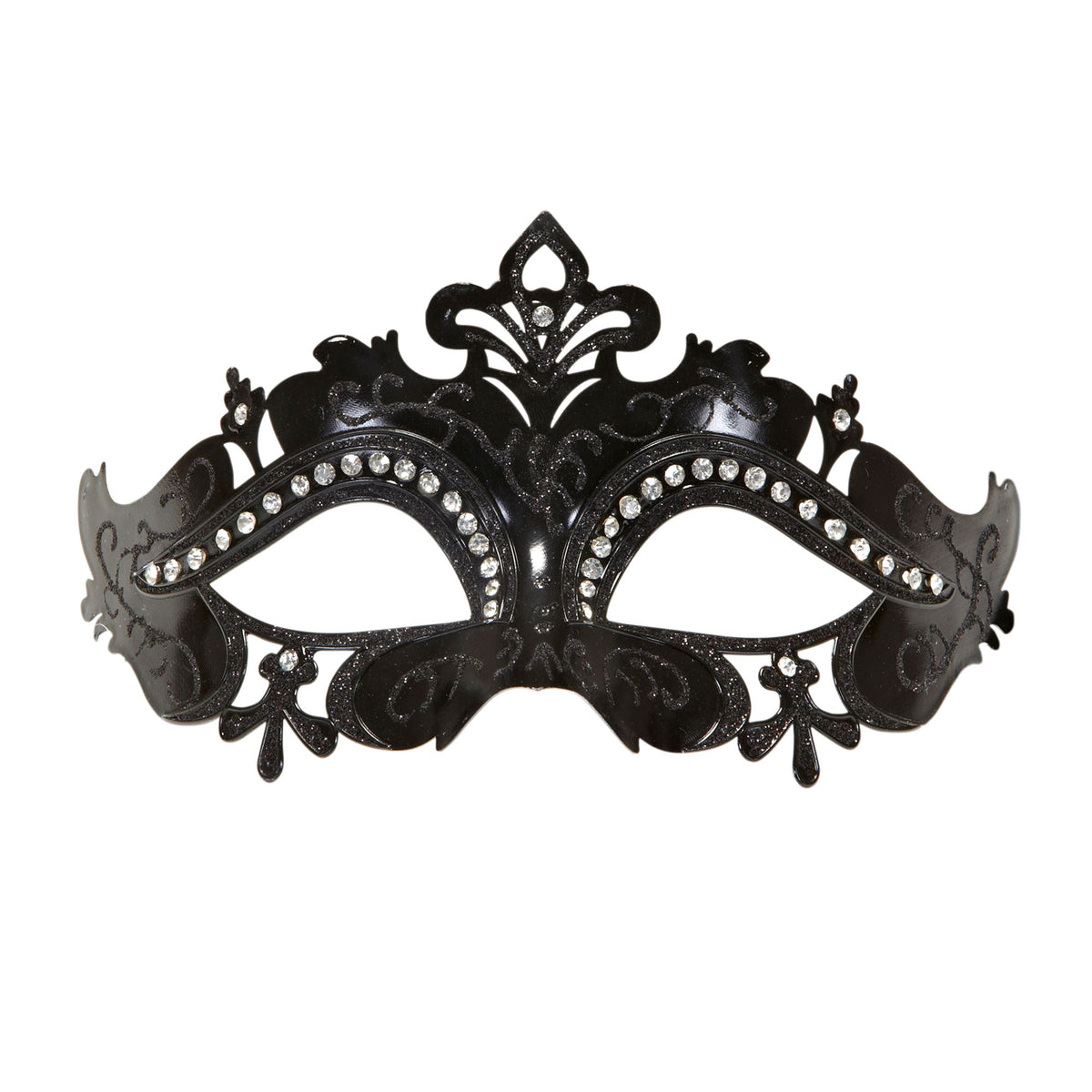 "MASKE VENEDIG SCHWARZ UND STRASS"
