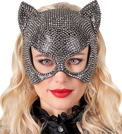 "STRASS KATZENMASKE"