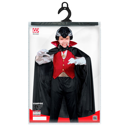 "VAMPIR" (Weste, Kummerbund, Fliege, Kette mit Medaillon, Handschuhe, Umhang)