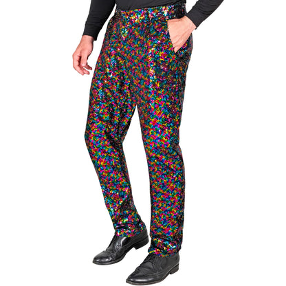 Widmann "PARTY FASHION HOSE" (Paillettenhose bunt) – Produktansicht