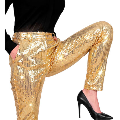 "PARTY FASHION HOSE" (Paillettenhose gold)