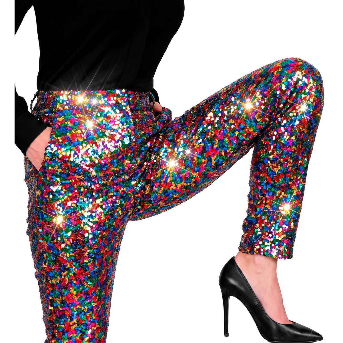 "PARTY FASHION HOSE" (Paillettenhose bunt)