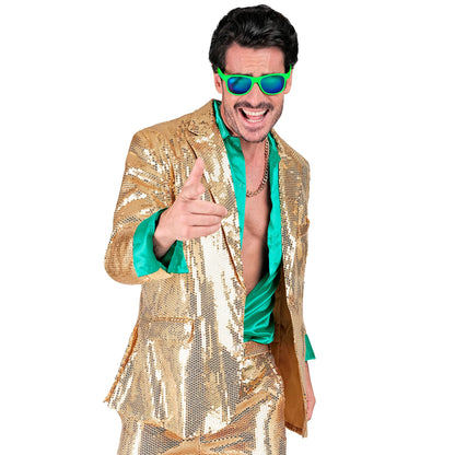 "PARTY FASHION JACKETT" (Pailletten Jackett gold)