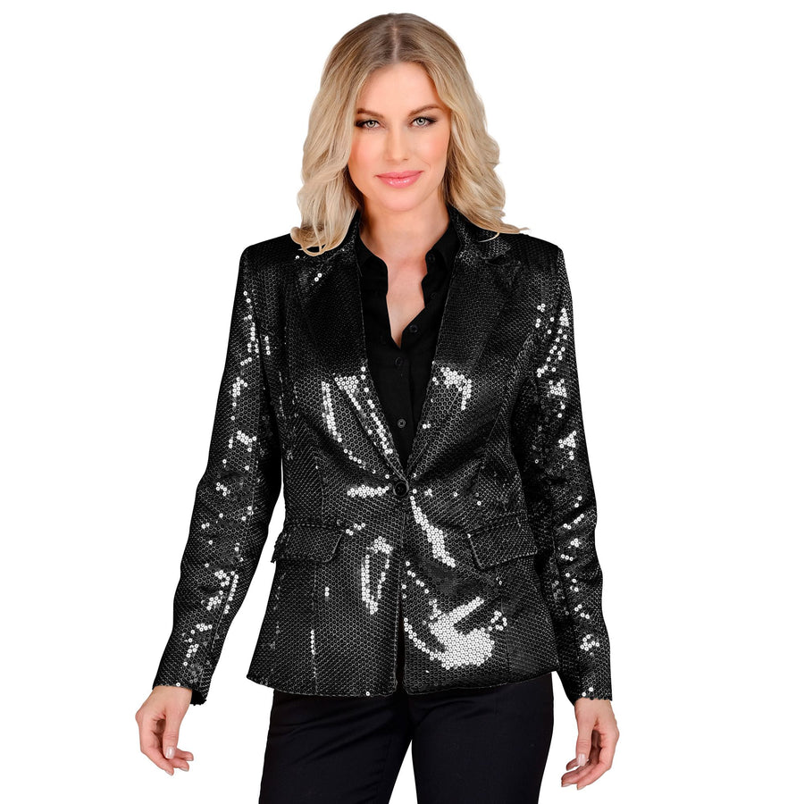 Widmann schwarzer Pailletten-Blazer für Erwachsene – Produktansicht
