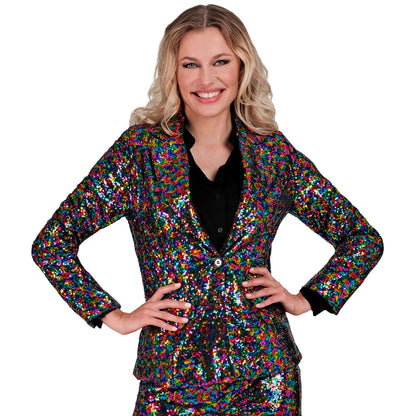 "PARTY FASHION BLAZER" (Pailletten Blazer bunt)