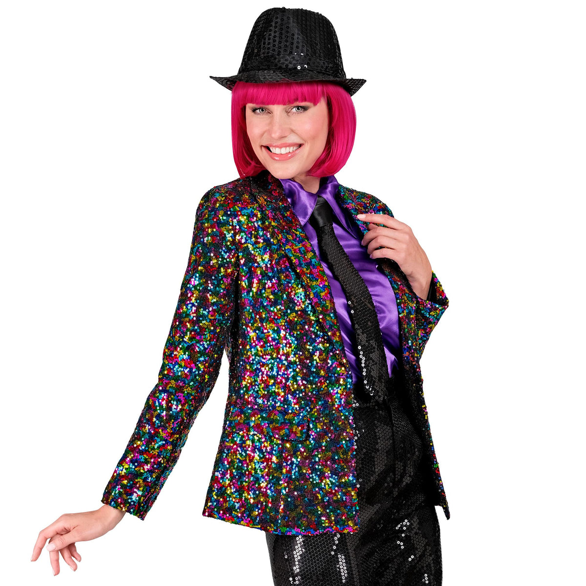 "PARTY FASHION BLAZER" (Pailletten Blazer bunt)