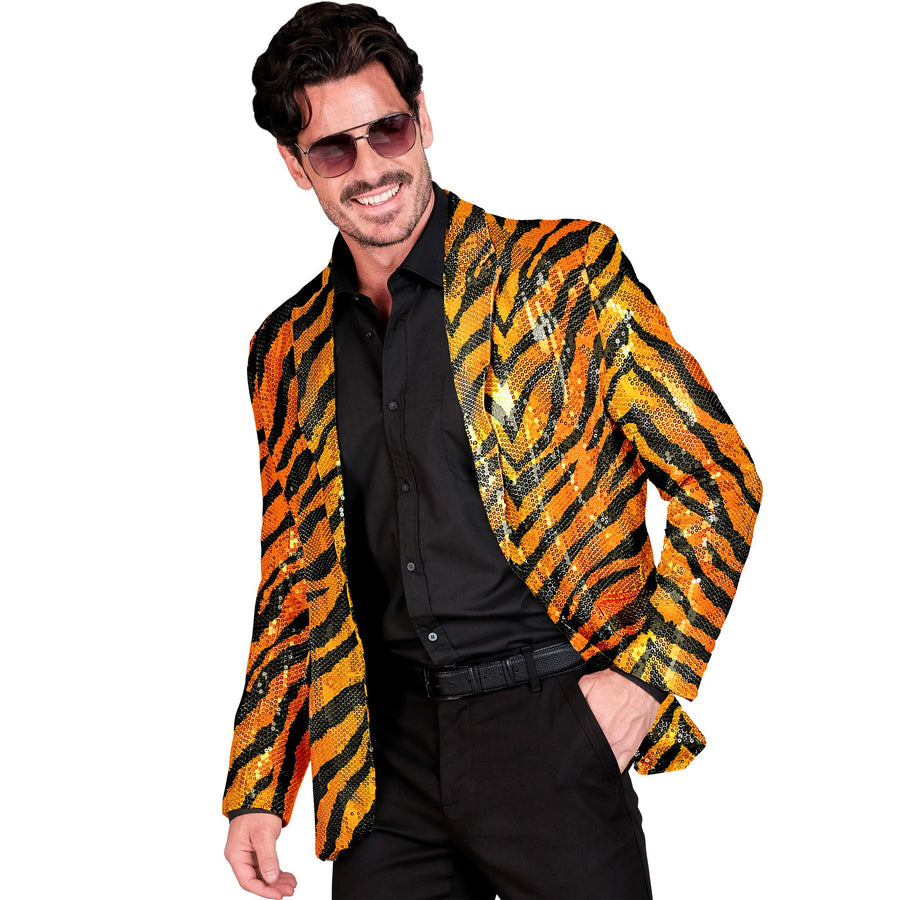 Widmann Pailletten-Jackett im Tigermuster – Produktansicht