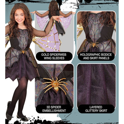 Widmann Spider Girl Kleid Kinder Spinnenkostüm – Verpackung