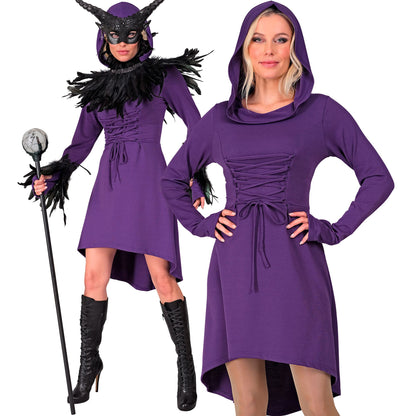 "MITTELALTER / GOTHIKKLEID ZUM SCHNÜREN" (Kleid mit Kapuze)
