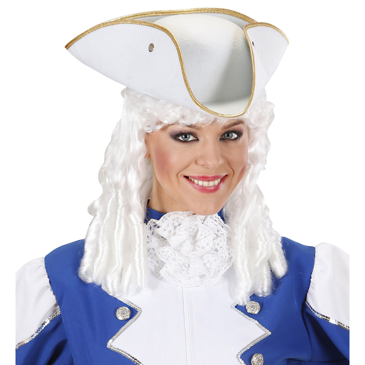 Widmann "DREISPITZHUT WEISS" aus Filz – Rückansicht