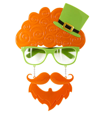 "BRILLE ST. PATRICK'S DAY MIT BRILLE UND SCHNAUZBART"