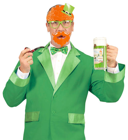 "BRILLE ST. PATRICK'S DAY MIT BRILLE UND SCHNAUZBART"