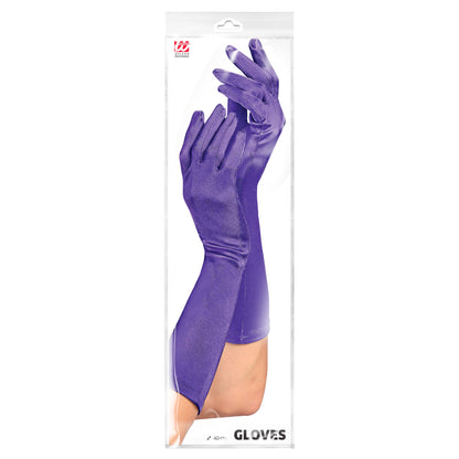 "VIOLETTE SATIN HANDSCHUHE IN ELASTHAN" 40 cm