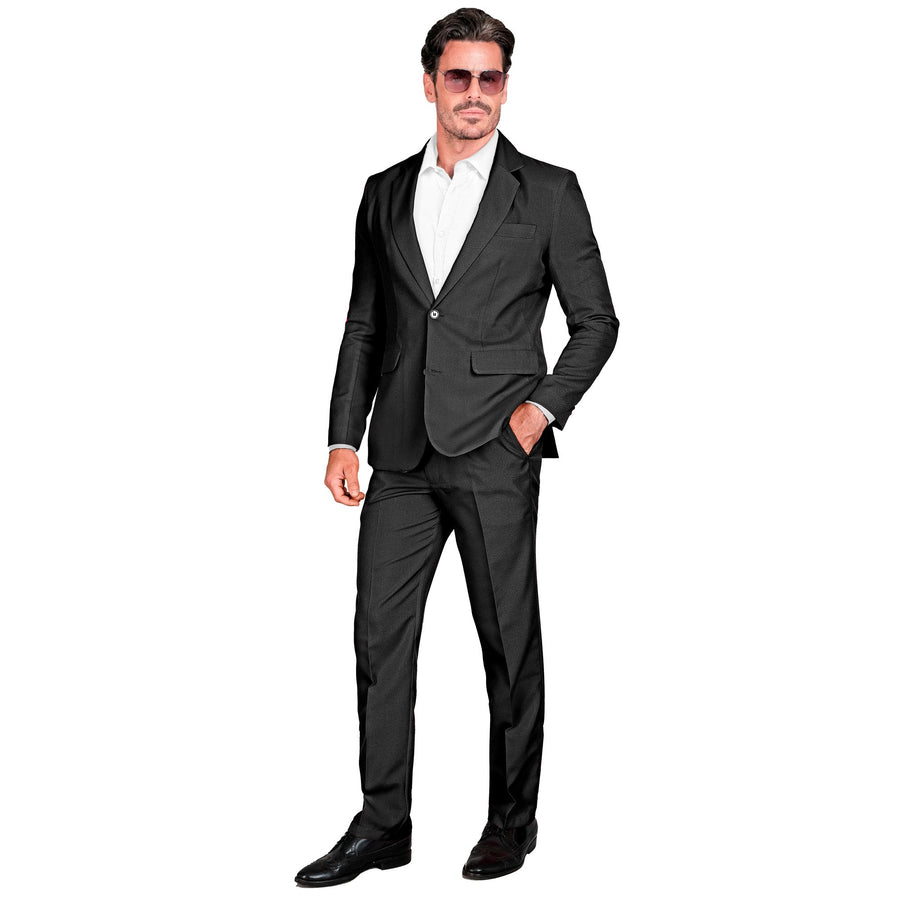 Widmann Schwarzer Party-Fashion-Anzug für Herren mit Jackett und Hose – Produktansicht