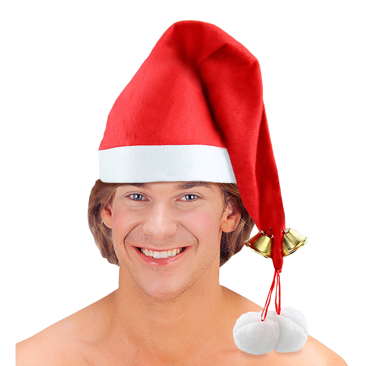 "WEIHNACHTSMANNMÜTZE MIT GLÖCKCHEN"