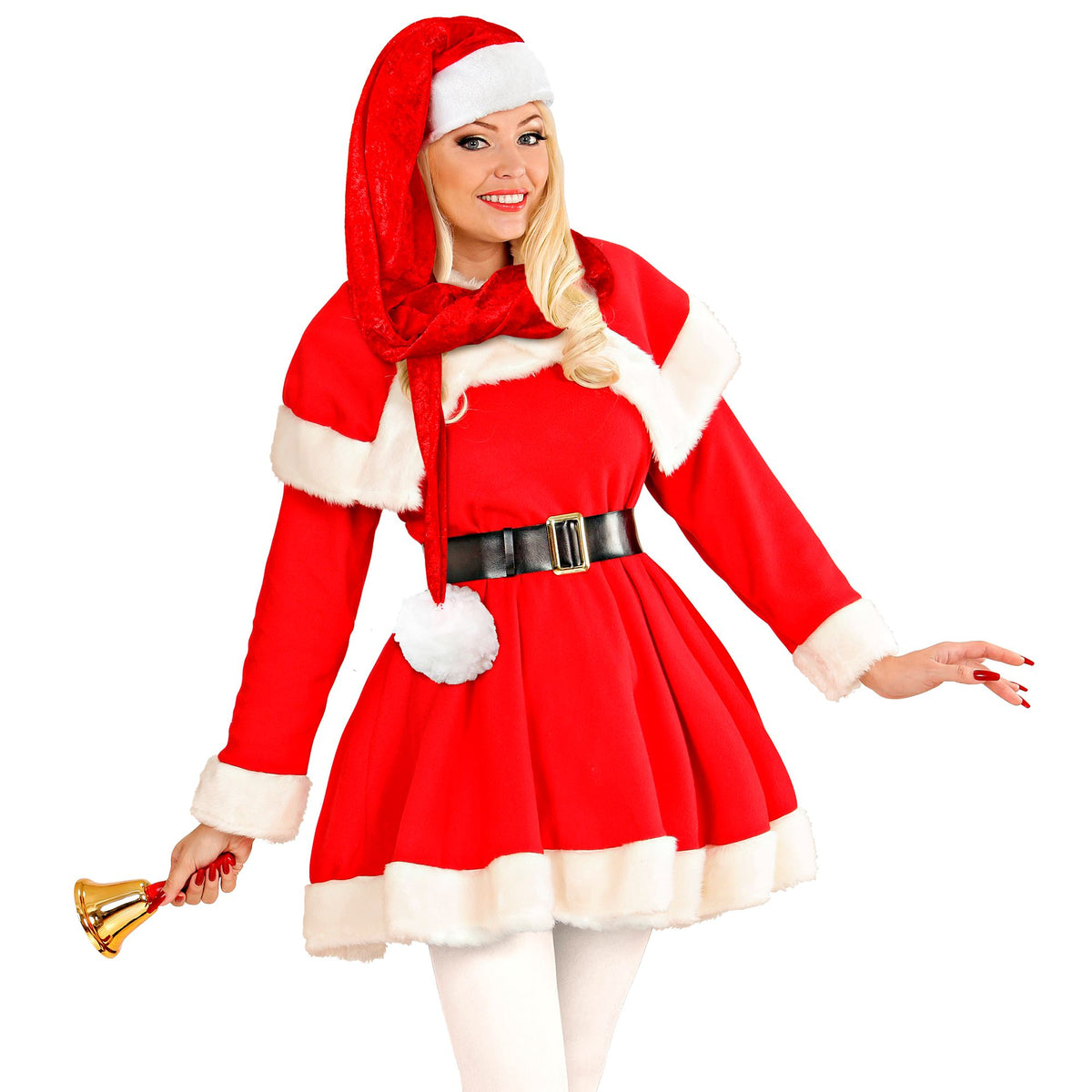 "WEIHNACHTSMANNMÜTZE EXTRA LANG" aus Samt - 150 cm