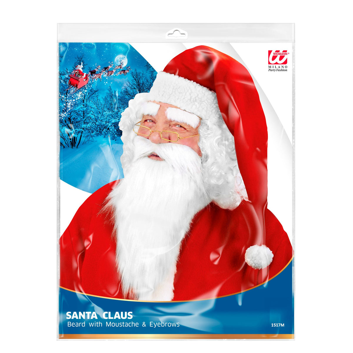 "WEIHNACHTSMANN BART MIT SCHNURRBART UND AUGENBRAUEN"