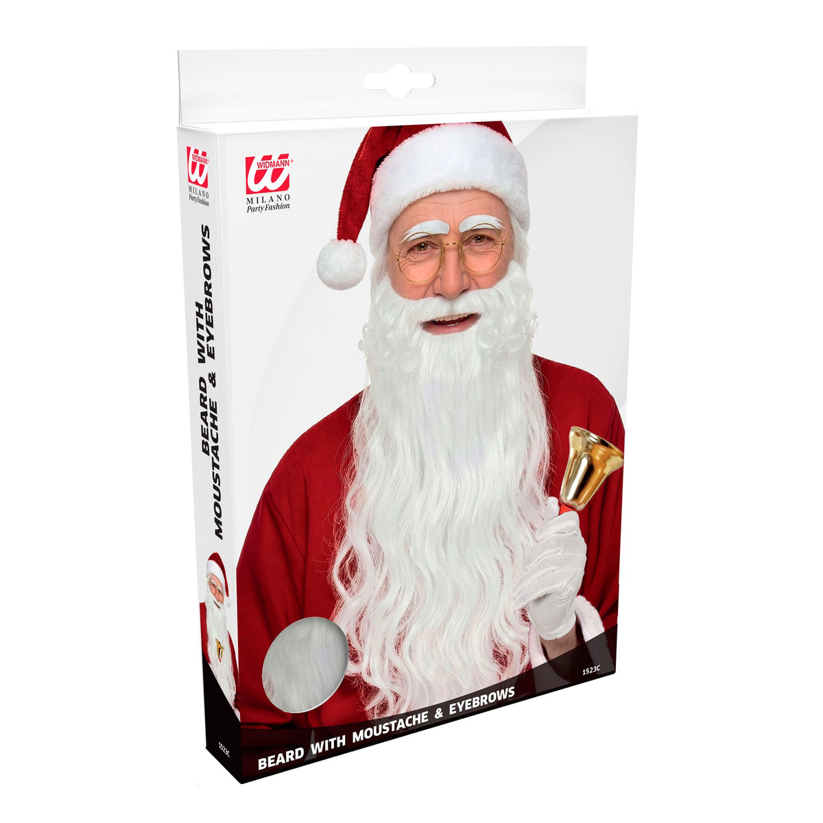 "LUXUS WEIHNACHTSMANN BART MIT SCHNURRBART UND AUGENBRAUEN"