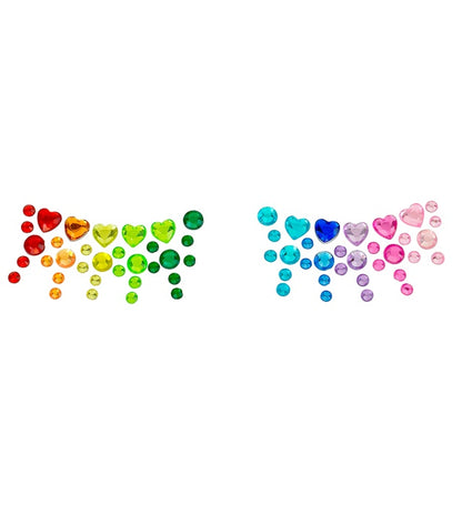 "SELBSTKLEBENDE GLITZERSTEINE FÜR DAS GESICHT PRIDE"