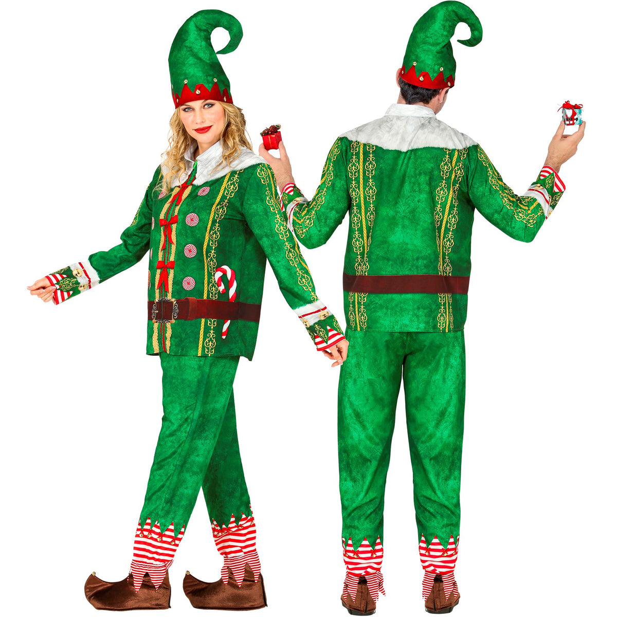 "ELF - SANTAS KLEINE HELFER FAST COSTUME" (Oberteil, Hose, Mütze)