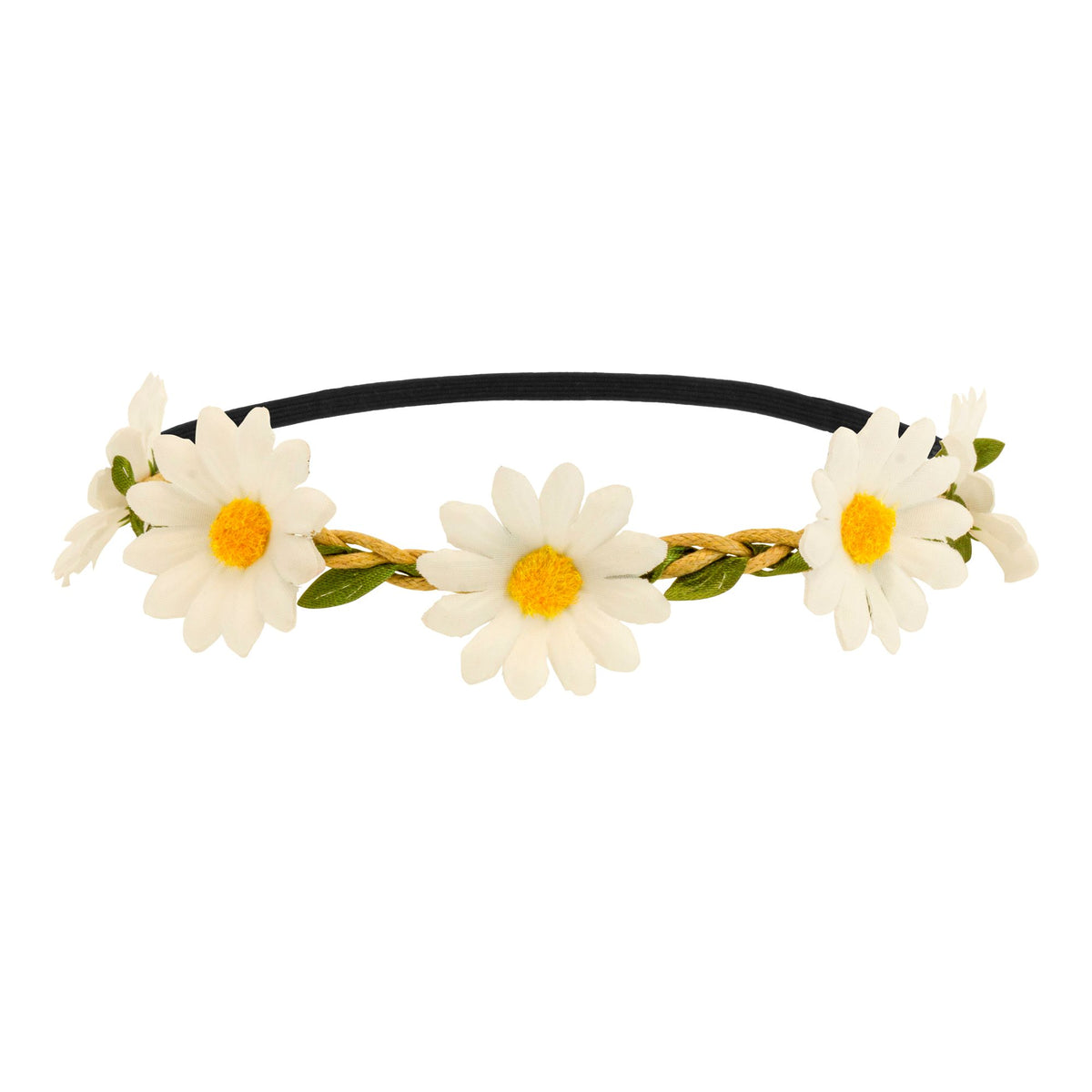 "STIRNBAND / HAARBAND MIT GÄNSEBLÜMCHEN"