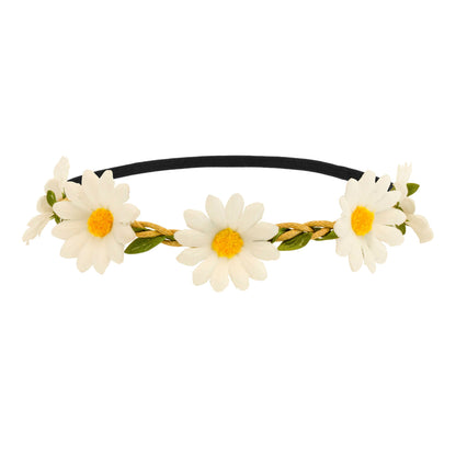 "STIRNBAND / HAARBAND MIT GÄNSEBLÜMCHEN"